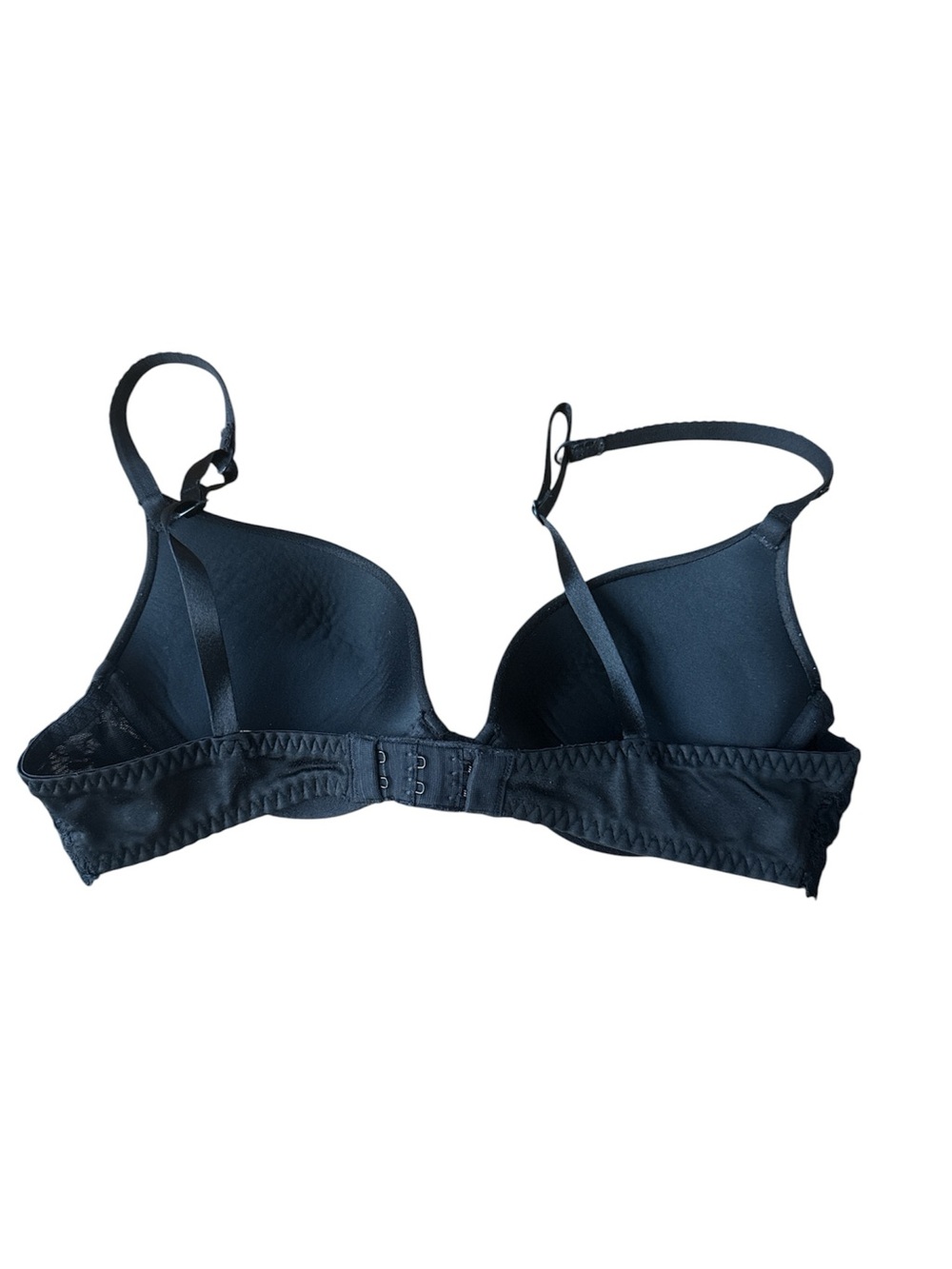 Wonderbra 7640 Light Lift Lace Gel 34B Plunge Push Up Bra Molded Black Rare - Picture 2 of 3